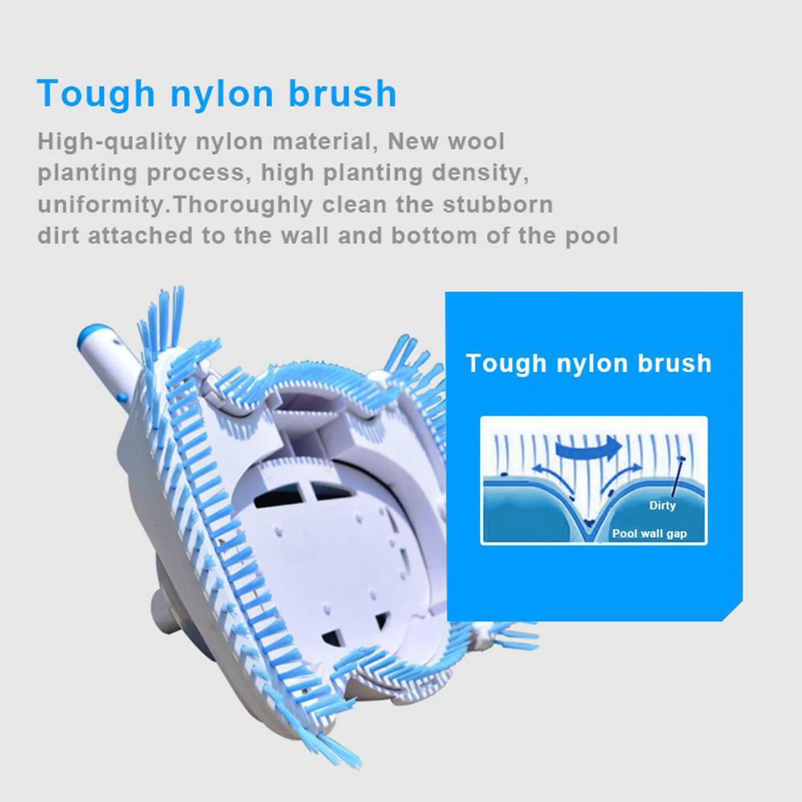 Swimming Pool Suction Vacuum Head Brush Cleaner Pool Flexible Manual Cleaner Pool Vacuum Head Cleaning Brush Pool Cleaning #M 
Swimming Pool Suction Vacuum Head Brush Cleaner Pool Flexible Manual Cleaner Pool Vacuum Head Cleaning Brush Pool Cleaning #M
