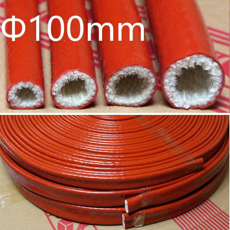 Thickening Fire Proof Tube ID 100mm Silicone Fiberglass Cable Sleeve High Temperature Oil Resistant Insulated Wire Protect Pipe
Thickening Fire Proof Tube ID 100mm Silicone Fiberglass Cable Sleeve High Temperature Oil Resistant Insulated Wire Protect Pipe