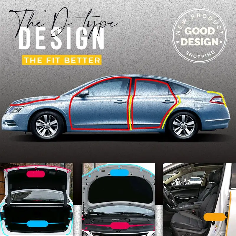 1/3 Car Door Seal Strips D Type Auto Seal Protector Sticker Door Trim Noise Insulation Sealing Car Internal Accessories Dropship
1/3 Car Door Seal Strips D Type Auto Seal Protector Sticker Door Trim Noise Insulation Sealing Car Internal Accessories Dropship