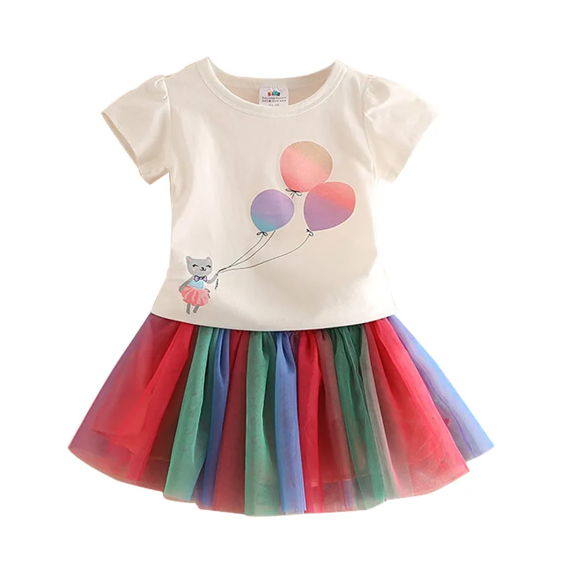 Baby Cartoon Suit 2021 Summer New Girl Children's Clothing Children's Rainbow Two-piece Suit
Baby Cartoon Suit 2021 Summer New Girl Children's Clothing Children's Rainbow Two-piece Suit