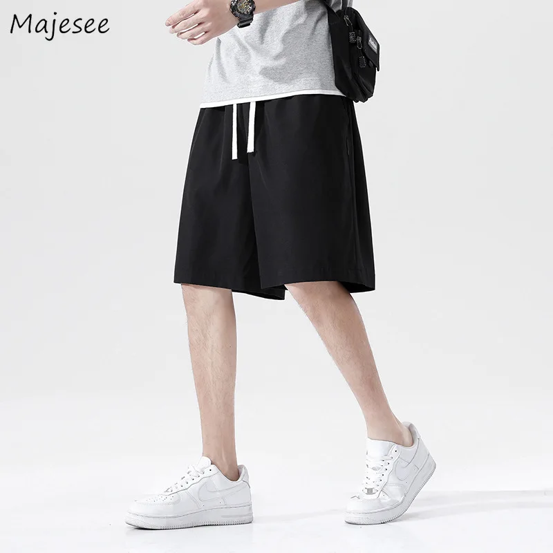 Summer Casual Shorts Men Solid Drawstring Knee Length Workout Breathable Thin Wide Leg Short Trousers Loose M-3XL All-match Chic
Summer Casual Shorts Men Solid Drawstring Knee Length Workout Breathable Thin Wide Leg Short Trousers Loose M-3XL All-match Chic