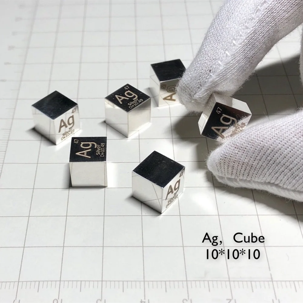 Pure Silver 10mm Cube for Element Collection Ag Density Block 99.99% Hand Made DIY Hobbies Crafts Display Mirror Polished
Pure Silver 10mm Cube for Element Collection Ag Density Block 99.99% Hand Made DIY Hobbies Crafts Display Mirror Polished