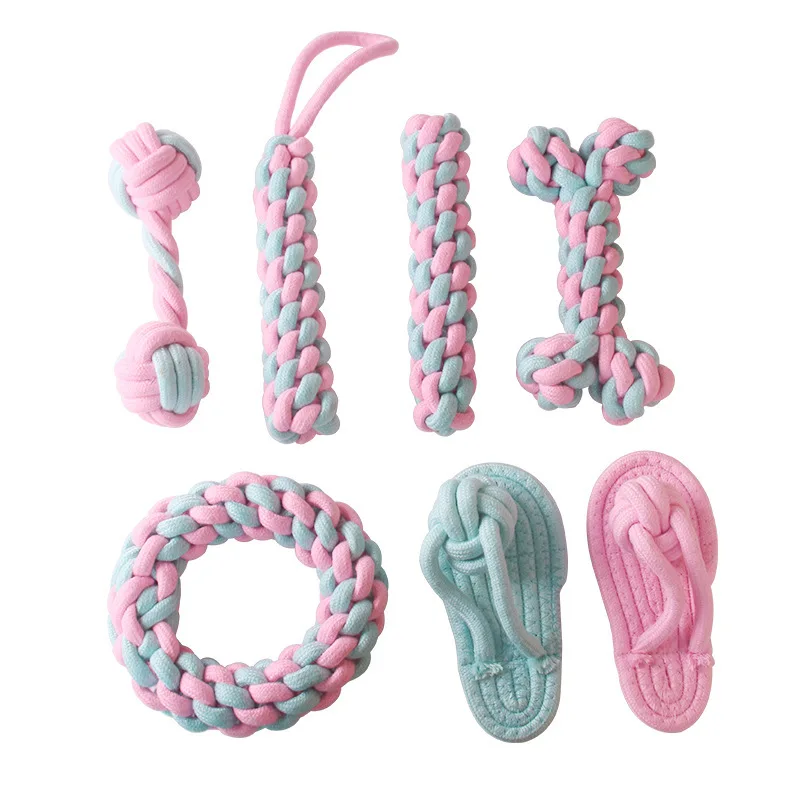 Cotton Rope Pet Toys Interactive Bite resistant Puppy Cotton Chew Knot Durable Braided Bone Rope Pets Toy For Small DogsPets Toy
Cotton Rope Pet Toys Interactive Bite resistant Puppy Cotton Chew Knot Durable Braided Bone Rope Pets Toy For Small DogsPets Toy