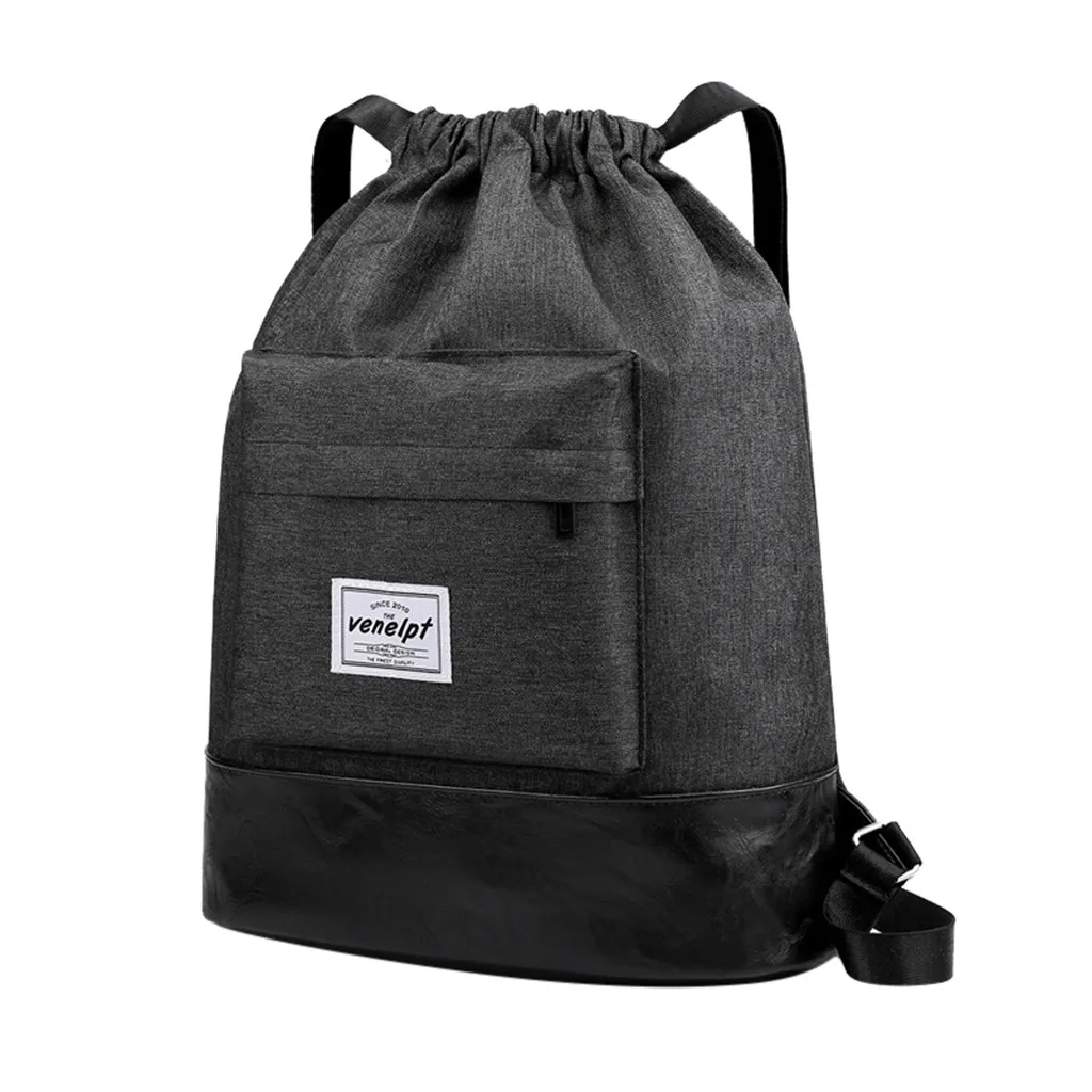 Women Backpack New Female Casual Unisex Bundle Rope Sport School Bag Travel Shoulder Bags Plecak For Teenage Girls 2020 | Багаж и сумки