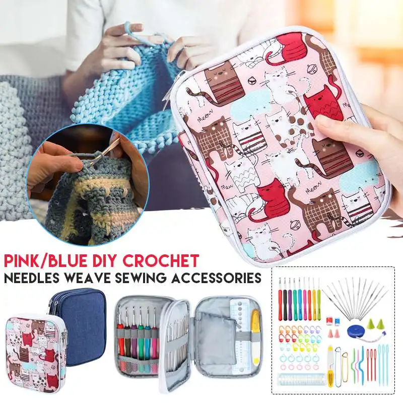 Useful 72pcs DIY 2-6mm Crochet Hooks Knitting Needles Sewing Tools Set Weave Tool Kit Sewing Accessories Grip Bags Ket Home Use
Useful 72pcs DIY 2-6mm Crochet Hooks Knitting Needles Sewing Tools Set Weave Tool Kit Sewing Accessories Grip Bags Ket Home Use