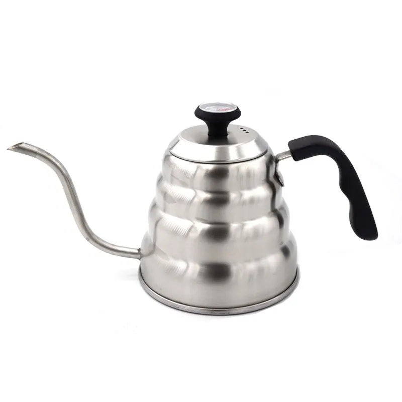 Coffee Kettle 1.2L /1 L Stainless Steel Coffee Pot Long Spou Drip Kettle with Thermometer Insulated Handle For Home Offic
Coffee Kettle 1.2L /1 L Stainless Steel Coffee Pot Long Spou Drip Kettle with Thermometer Insulated Handle For Home Offic