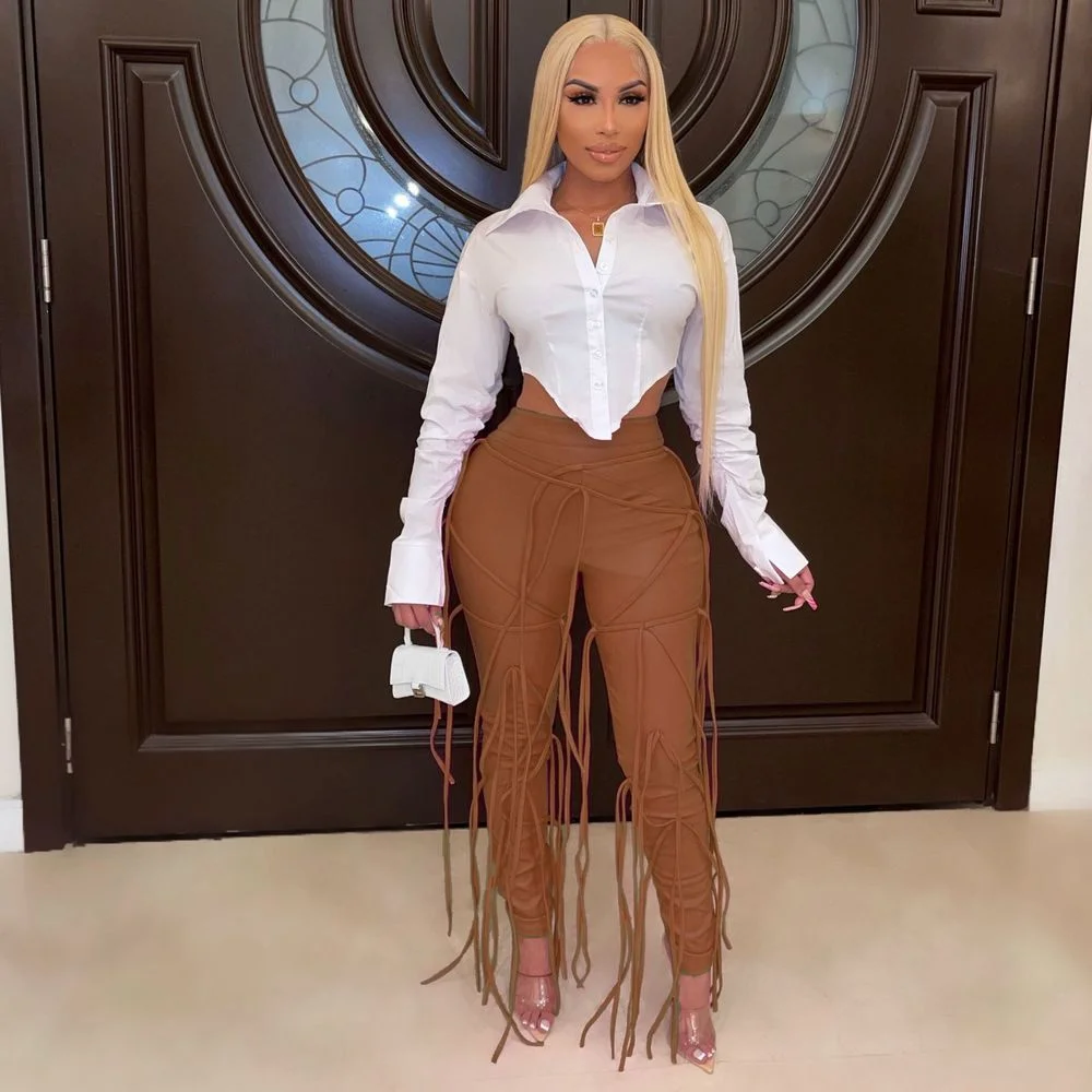 Pink Faux Pu Leather Moto & Biker Bodycon Pant Streetwear Ribbon Tassels Spliced Trouser Autumn Winter High Waist Skinny Capris
Pink Faux Pu Leather Moto & Biker Bodycon Pant Streetwear Ribbon Tassels Spliced Trouser Autumn Winter High Waist Skinny Capris