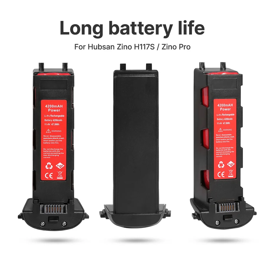 Новая батарея 11,4 V 4200mAh для Hubsan H117S Zino GPS RC ЗАПАСНЫЕ ЧАСТИ интеллектуальная летная батарея для RC камеры дрона
Новая батарея 11,4 V 4200mAh для Hubsan H117S Zino GPS RC ЗАПАСНЫЕ ЧАСТИ интеллектуальная летная батарея для RC камеры дрона