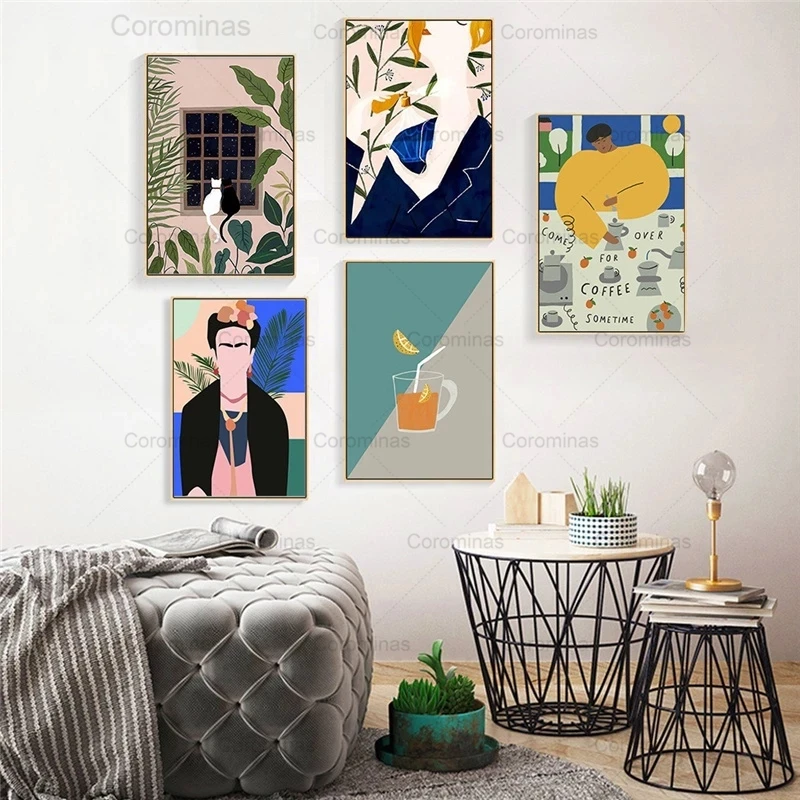 Abstract Vintage Fashion Woman Poster Nordic Cat Plants Wall Art Canvas Painting Boho Trendy Pictures for Living Room Home Decor
Abstract Vintage Fashion Woman Poster Nordic Cat Plants Wall Art Canvas Painting Boho Trendy Pictures for Living Room Home Decor
