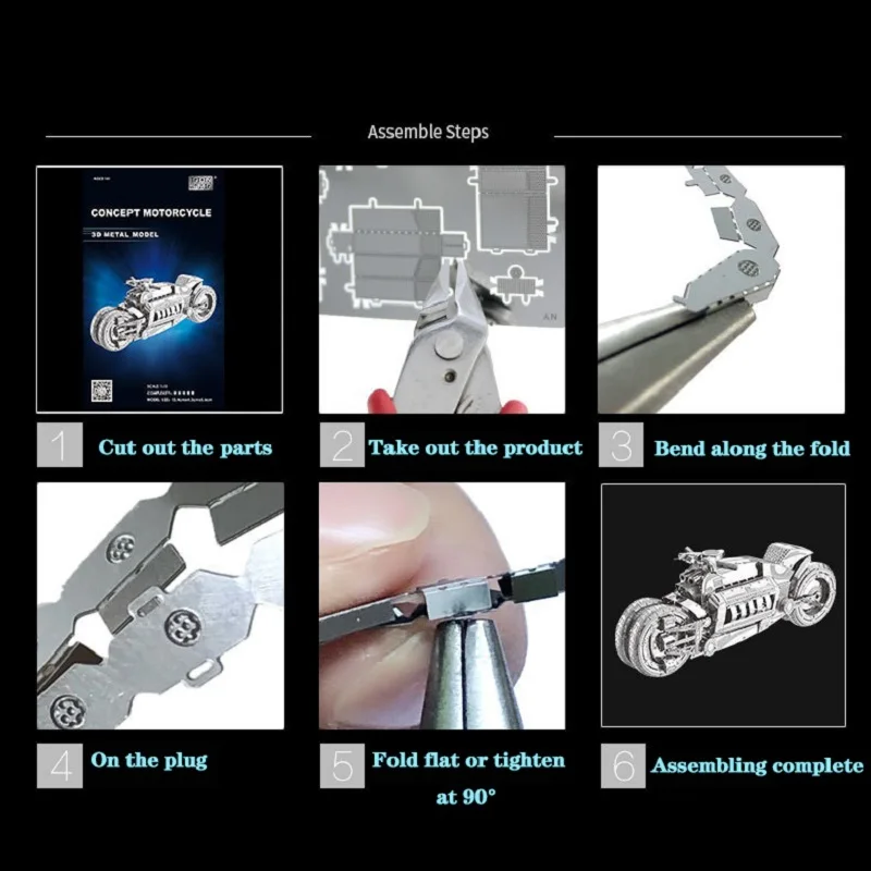 Metal Model Retro Noble Motorcycle Puzzle Childrens Gift Stainless Steel Living Room Bedroom Ornaments Party Game Supplies
Metal Model Retro Noble Motorcycle Puzzle Childrens Gift Stainless Steel Living Room Bedroom Ornaments Party Game Supplies
