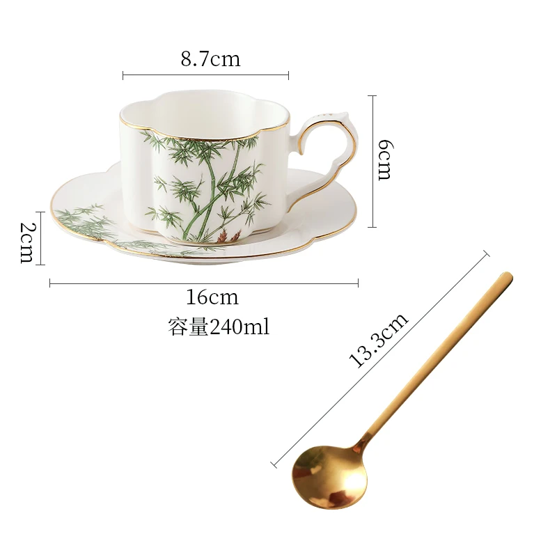 Nordic Luxury Cup Creative Simple Handmade High Quality Ceramic Saucer Spoon Set Gold Rim Cup Xicara Kitchen Drinkware DB60BD
Nordic Luxury Cup Creative Simple Handmade High Quality Ceramic Saucer Spoon Set Gold Rim Cup Xicara Kitchen Drinkware DB60BD
