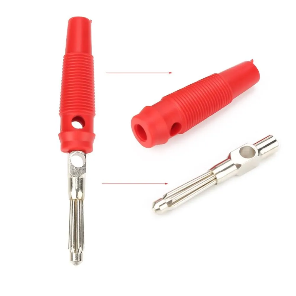 100pcs P3008 4mm Copper Banana Plug Jack PVC shell For Speaker Amplifier Test Probes Connector Anti-skid wholesales
100pcs P3008 4mm Copper Banana Plug Jack PVC shell For Speaker Amplifier Test Probes Connector Anti-skid wholesales