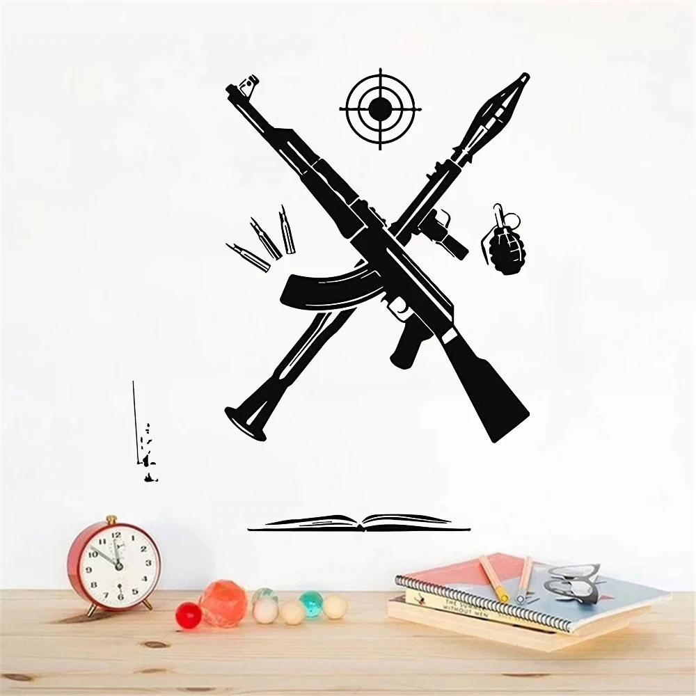 Wall Art Stickers Love Weapons Combination Gun Knife Bomb Rifle Vinyl Home Decor Livingroom Decals Removable Murals DW21720 
Wall Art Stickers Love Weapons Combination Gun Knife Bomb Rifle Vinyl Home Decor Livingroom Decals Removable Murals DW21720