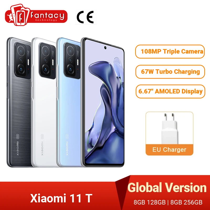 Смартфон Xiaomi 11 T, 8 + 128/256 ГБ, тройная камера 6,67 МП, дюйма, AMOLED, 67 Вт
Смартфон Xiaomi 11 T, 8 + 128/256 ГБ, тройная камера 6,67 МП, дюйма, AMOLED, 67 Вт