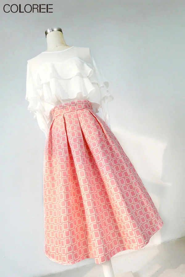 Korean Fashion Pink Plaid Skirts Womens 2021 Summer High Waist Midi Ball Gown Skirt Faldas LargasXXL
Korean Fashion Pink Plaid Skirts Womens 2021 Summer High Waist Midi Ball Gown Skirt Faldas LargasXXL