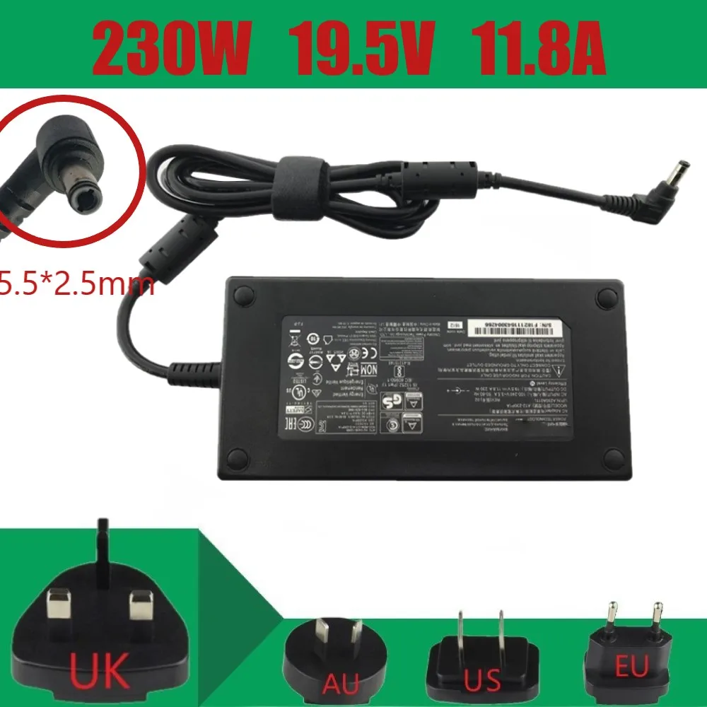 Натуральная A12-230P1A 19,5 V 11.8A 230W зарядное устройство адаптер питания ADP-230EB T A17-230P1A для CLEVO P671HS-G ZX8-CR5S1 адаптер переменного тока
Натуральная A12-230P1A 19,5 V 11.8A 230W зарядное устройство адаптер питания ADP-230EB T A17-230P1A для CLEVO P671HS-G ZX8-CR5S1 адаптер переменного тока