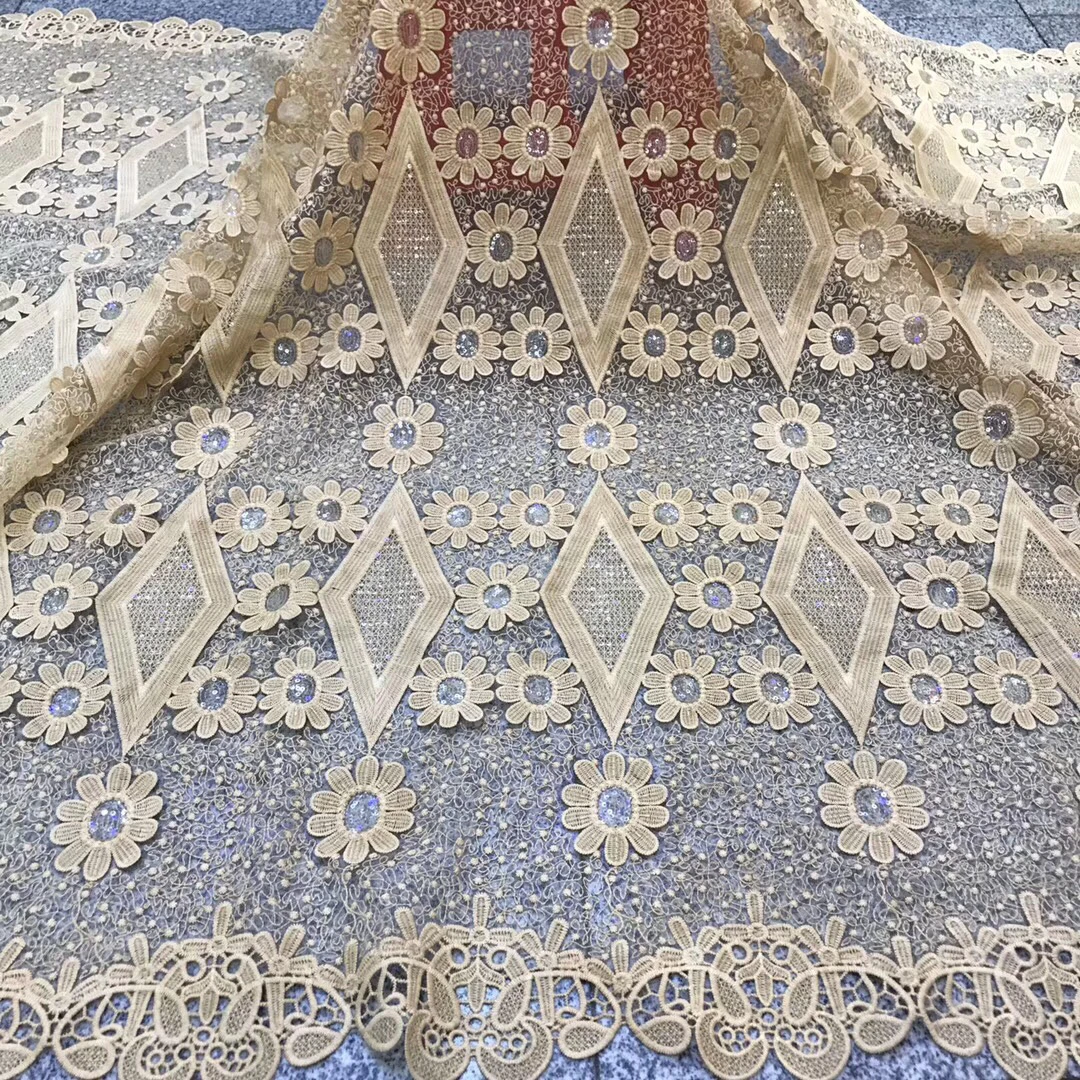 African Lace Fabric 2019 New High Quality Nigerian Brocade Lace Material French Lace Fabric For Bride Party Dress
African Lace Fabric 2019 New High Quality Nigerian Brocade Lace Material French Lace Fabric For Bride Party Dress