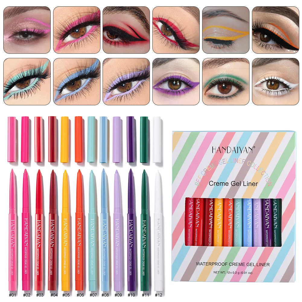 Set Waterproof Eyeliner Pen Sweatproof Non-smudge Ultra-fine Eyeliner Gel Professional Makeup Long Lasting Eyeliner 12 Colors
Set Waterproof Eyeliner Pen Sweatproof Non-smudge Ultra-fine Eyeliner Gel Professional Makeup Long Lasting Eyeliner 12 Colors