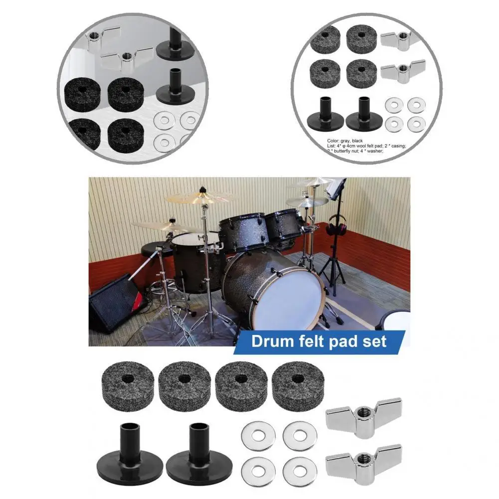 12Pcs/Set Drum Felts Kit Exquisite Compact Long Lifespan Instrument Supplies Cymbal Felts Set Cymbal Felt Pad
12Pcs/Set Drum Felts Kit Exquisite Compact Long Lifespan Instrument Supplies Cymbal Felts Set Cymbal Felt Pad
