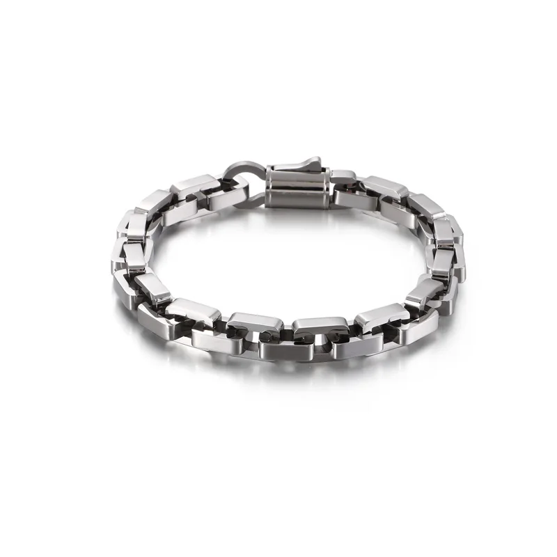 8mm Wide Men Chunky Chain Bracelet Fashion Personality Thick Rectangular Link Bracelet Stainless Steel For Hip Hop Men Jewelry
8mm Wide Men Chunky Chain Bracelet Fashion Personality Thick Rectangular Link Bracelet Stainless Steel For Hip Hop Men Jewelry