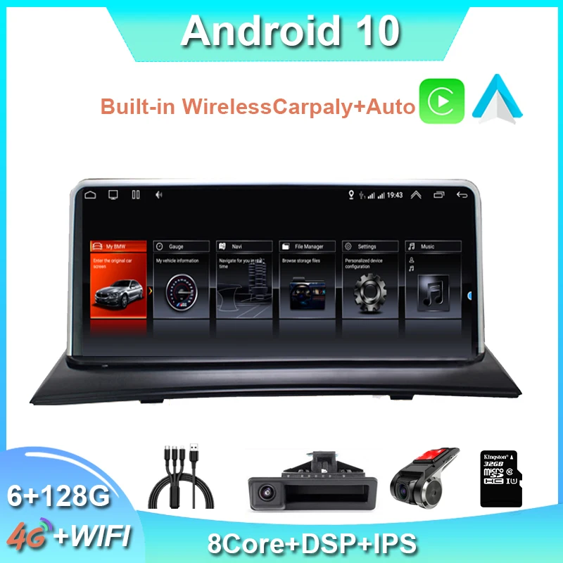 10.25" Android 10 AUTO For BMW X3 E83 2005 to 2010 Car Radio Player Stereo GPS Navigation Multimedia 2 DIN DVD
10.25" Android 10 AUTO For BMW X3 E83 2005 to 2010 Car Radio Player Stereo GPS Navigation Multimedia 2 DIN DVD