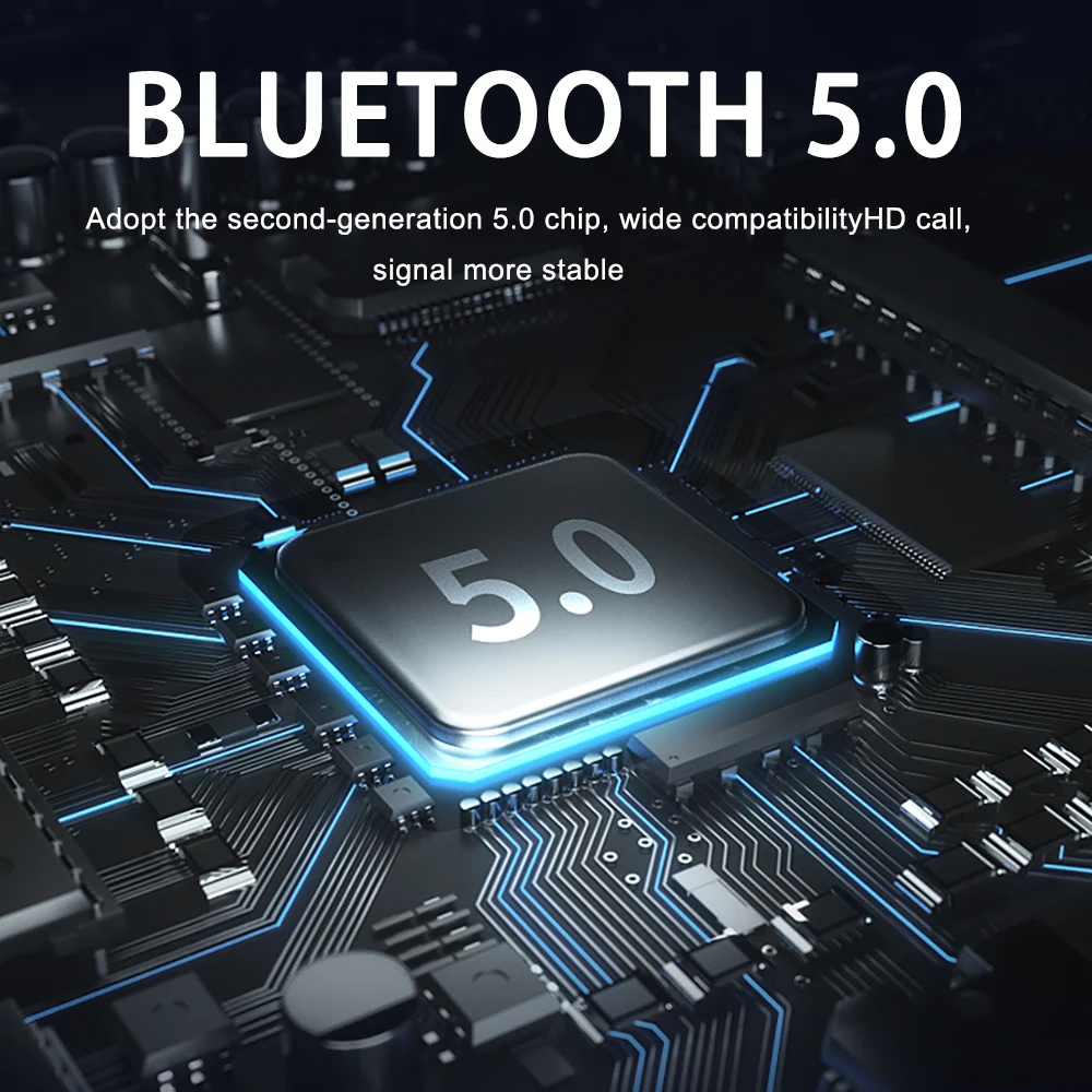 TWS V5.0 Bluetooth Wireless Headphone 9D Stereo Sports Bluetooth Earphones LED Waterproof Earbuds Headsets with Dual Microphone
TWS V5.0 Bluetooth Wireless Headphone 9D Stereo Sports Bluetooth Earphones LED Waterproof Earbuds Headsets with Dual Microphone