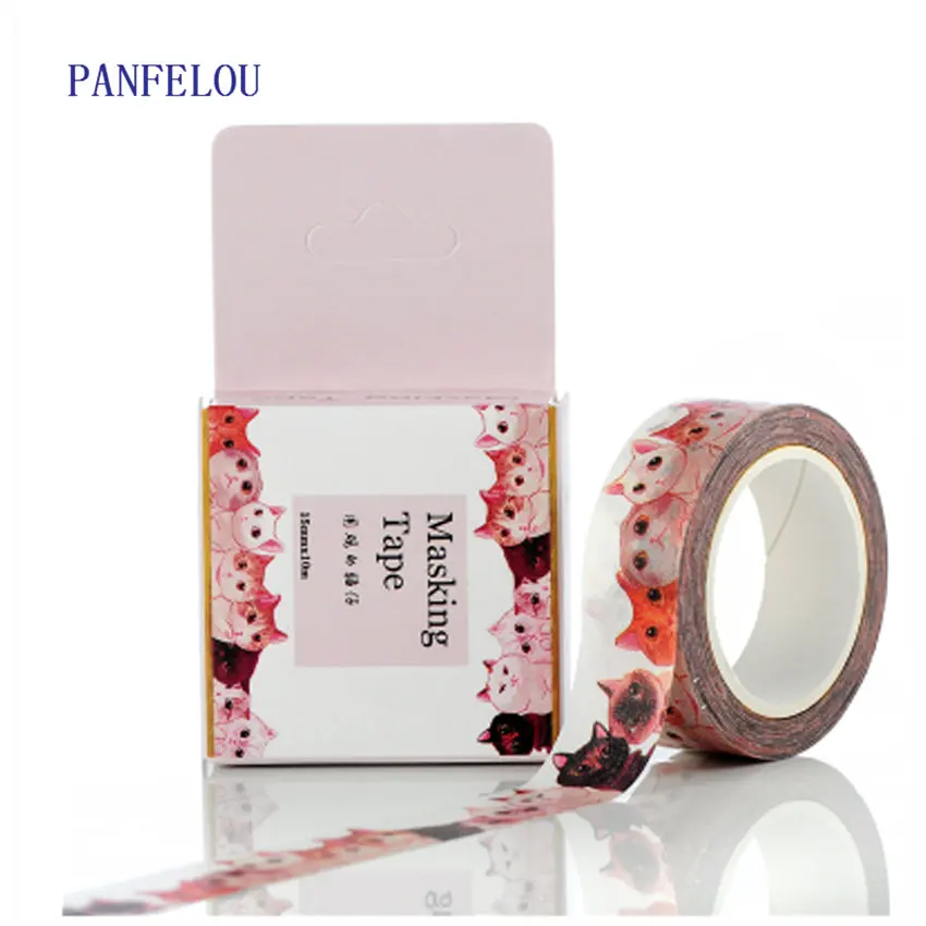 PANFELOU 1,5 см x 10 м милые наклейки для кошек с героями мультфильмов клейкая бумага для маскировки клейкая лента васи Сделай Сам Скрапбукинг ручн...
PANFELOU 1,5 см x 10 м милые наклейки для кошек с героями мультфильмов клейкая бумага для маскировки клейкая лента васи Сделай Сам Скрапбукинг ручн...