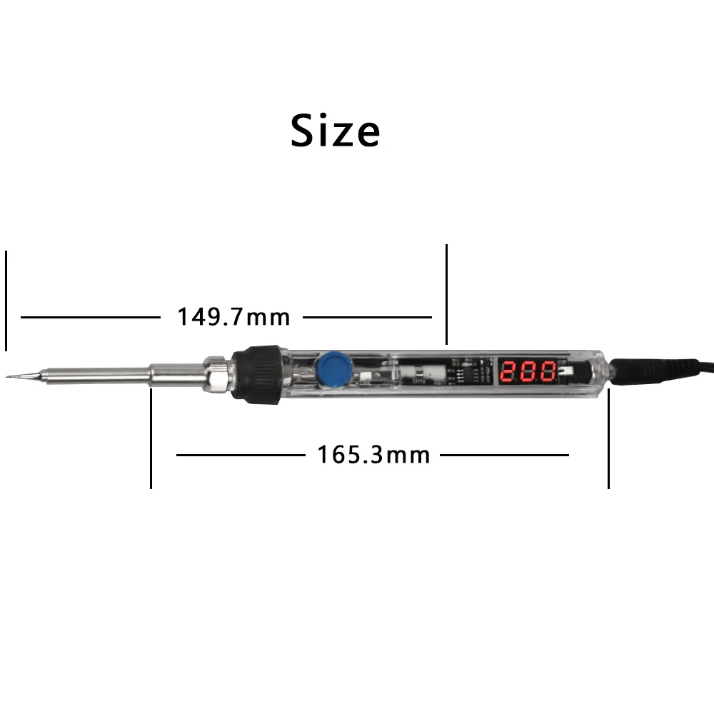 T12 Electric Soldering Iron DC 12-24V 72W Digital Display Adjustable Temperature Soldering Station DIY Handle Kit Welding Tools
T12 Electric Soldering Iron DC 12-24V 72W Digital Display Adjustable Temperature Soldering Station DIY Handle Kit Welding Tools