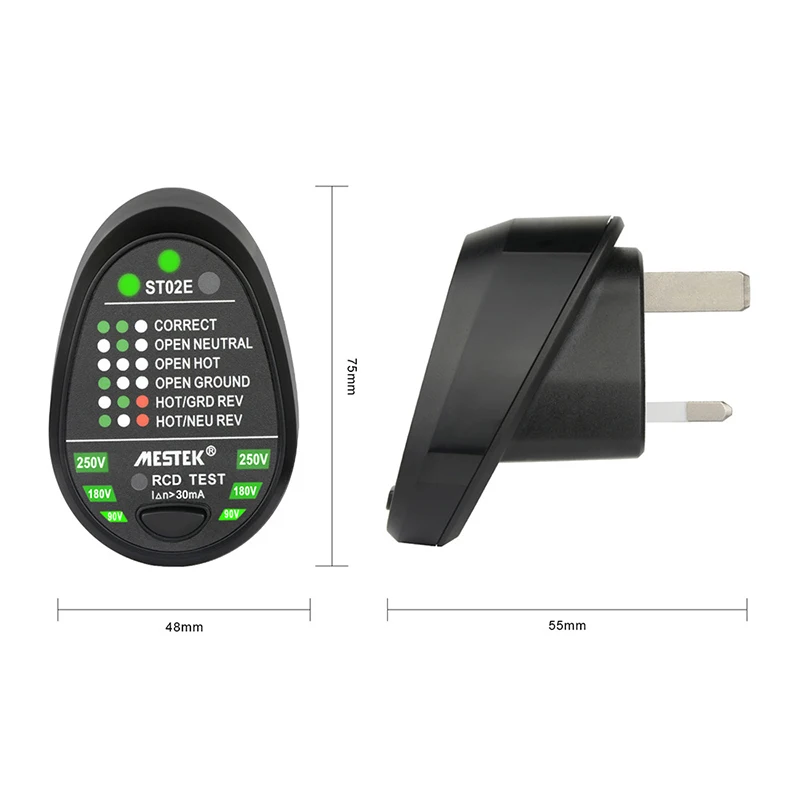 Portable Household Phase Detector Outlet Line Detection Means Detects A Voltage Supply Polarity Leakage Detection Test Tool
Portable Household Phase Detector Outlet Line Detection Means Detects A Voltage Supply Polarity Leakage Detection Test Tool