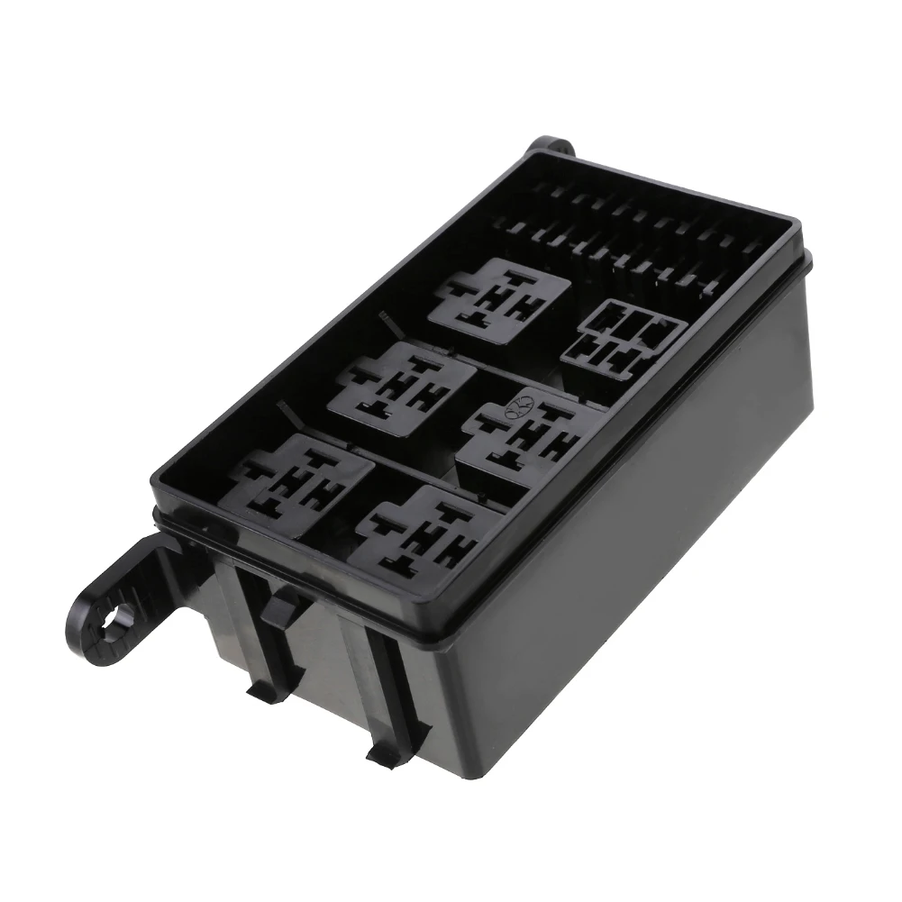 ABS 12-Slot Relay Box 6Relays 6 ATC/ATO Fuses Universal Automotive Fuse Relay Holder Black Car Accessories Dropshipping
ABS 12-Slot Relay Box 6Relays 6 ATC/ATO Fuses Universal Automotive Fuse Relay Holder Black Car Accessories Dropshipping