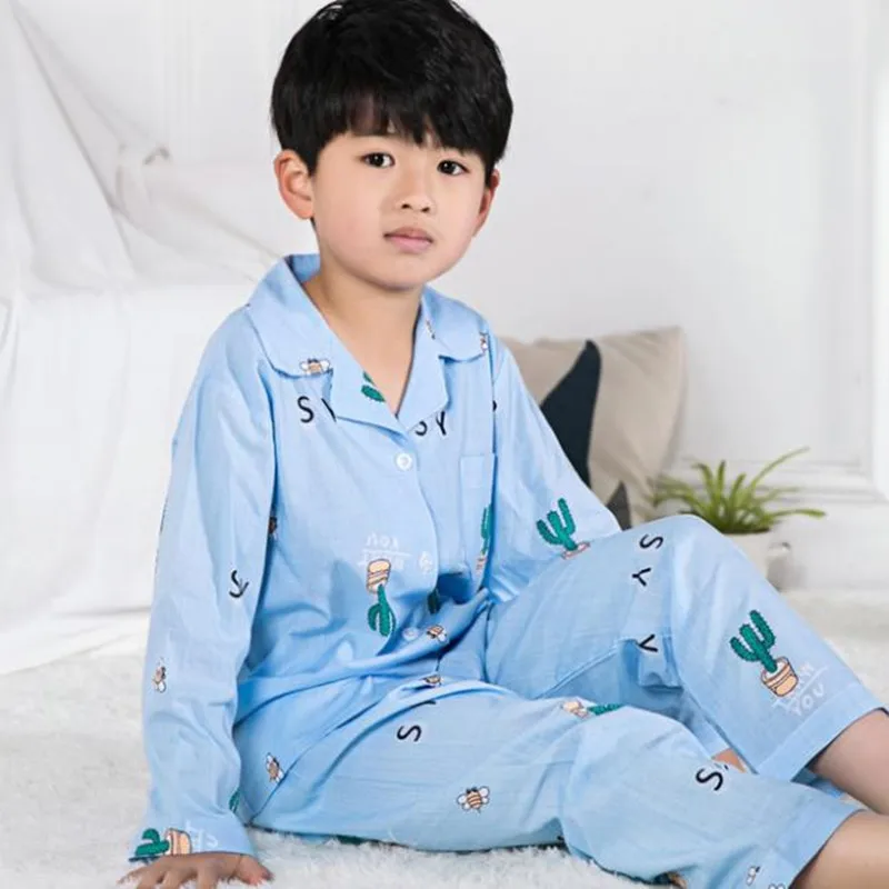 Children pajamas boys, spring and autumn wear, long sleeved cardigan, girls' suits, big children, summer children's wear, home
Children pajamas boys, spring and autumn wear, long sleeved cardigan, girls' suits, big children, summer children's wear, home