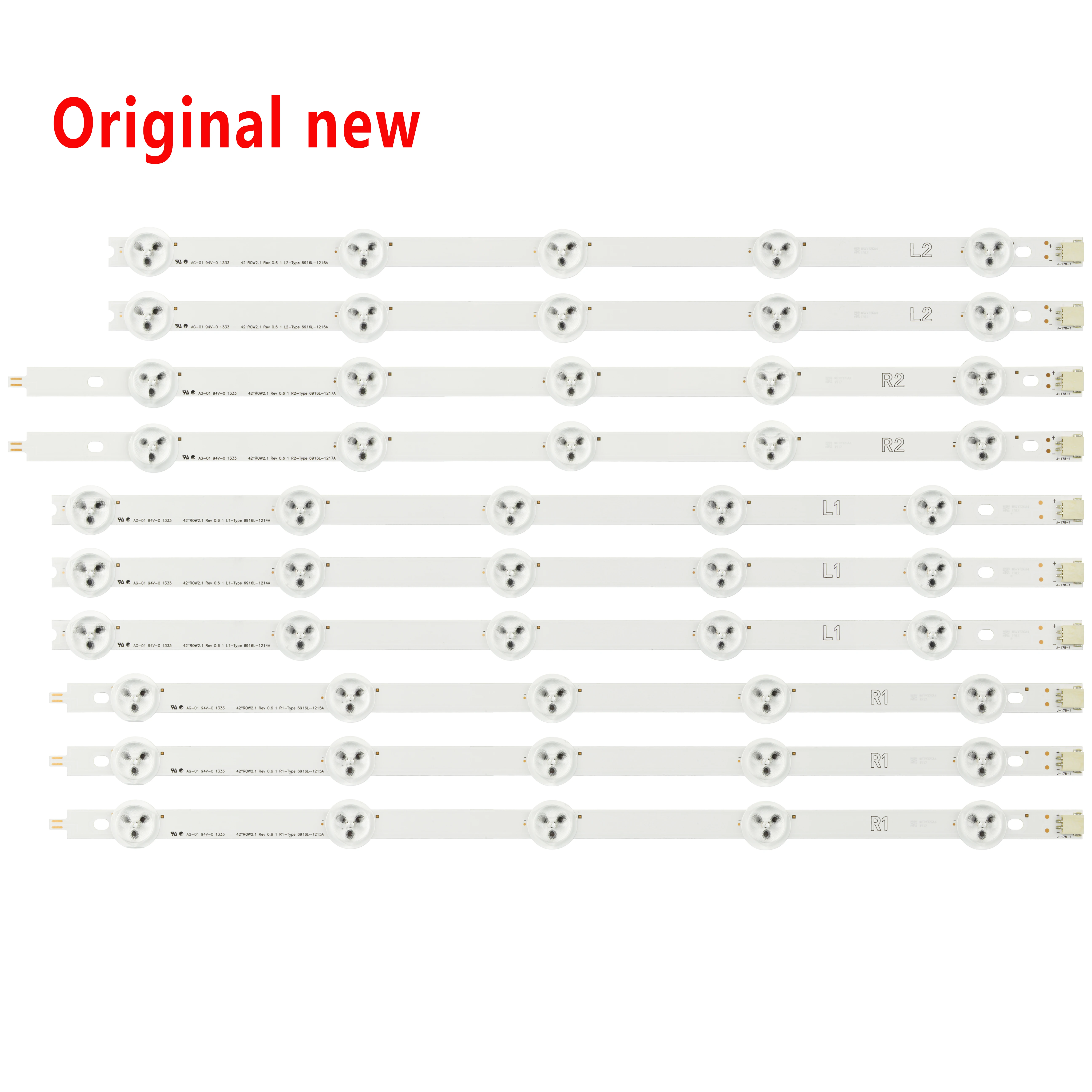 Новый набор 10 шт R1 L1 R2 L2 светодиодный Подсветка полосы для LC420DUE 42LN5400 42LN549C ZA 6916L 1385A