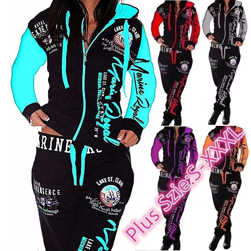 New solid Sports Suit Casual Letter Print Womens Suit Two Piece Suit for Women Hooded Pullover Top Long Pants Donsignet
New solid Sports Suit Casual Letter Print Womens Suit Two Piece Suit for Women Hooded Pullover Top Long Pants Donsignet
