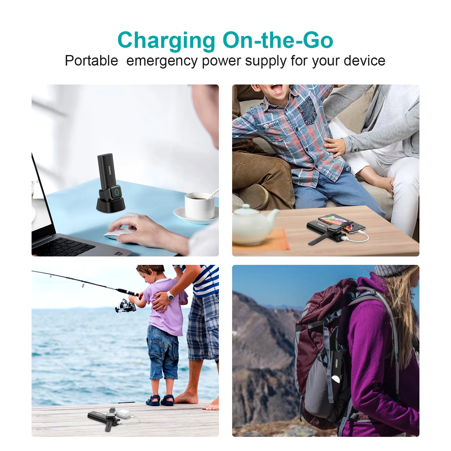 CHOETECH Apple Watch Charger 5000mAh Power Bank Magnetic Portable Charger With USB Charging Dock Compatible Apple Watch iPhone
CHOETECH Apple Watch Charger 5000mAh Power Bank Magnetic Portable Charger With USB Charging Dock Compatible Apple Watch iPhone