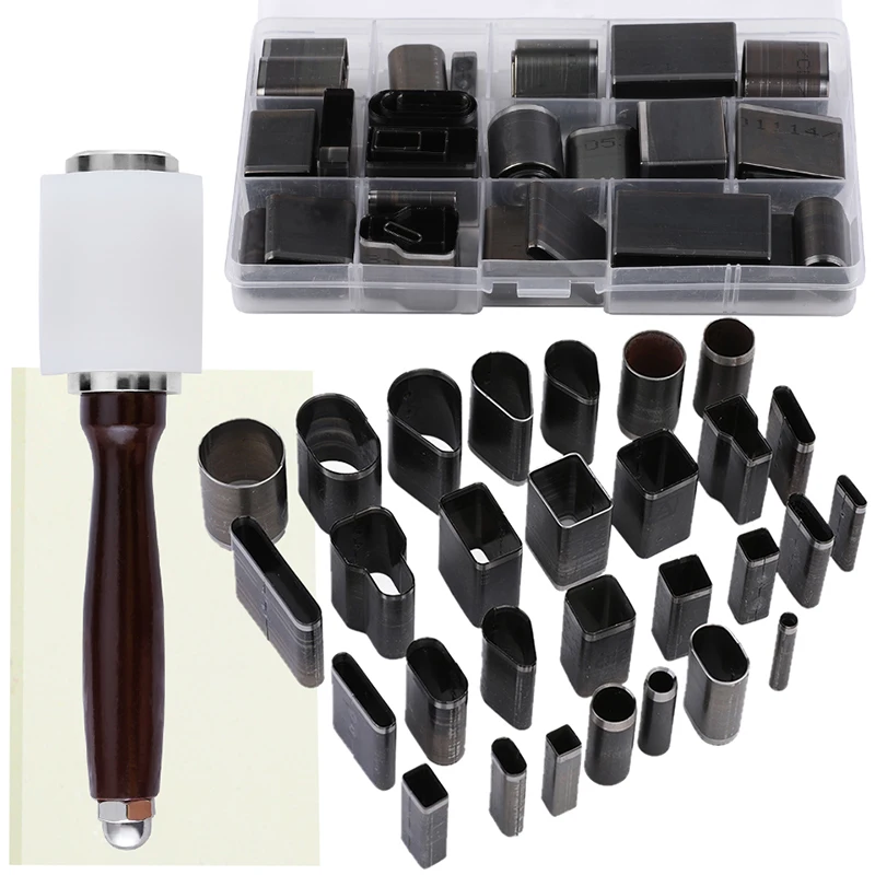 KAOBUY Leather Hole Hollow Cutter Punch Tools With Nylon Hammer Metal Hole Cutter Punches Handmade Leather Craft DIY Tool
KAOBUY Leather Hole Hollow Cutter Punch Tools With Nylon Hammer Metal Hole Cutter Punches Handmade Leather Craft DIY Tool