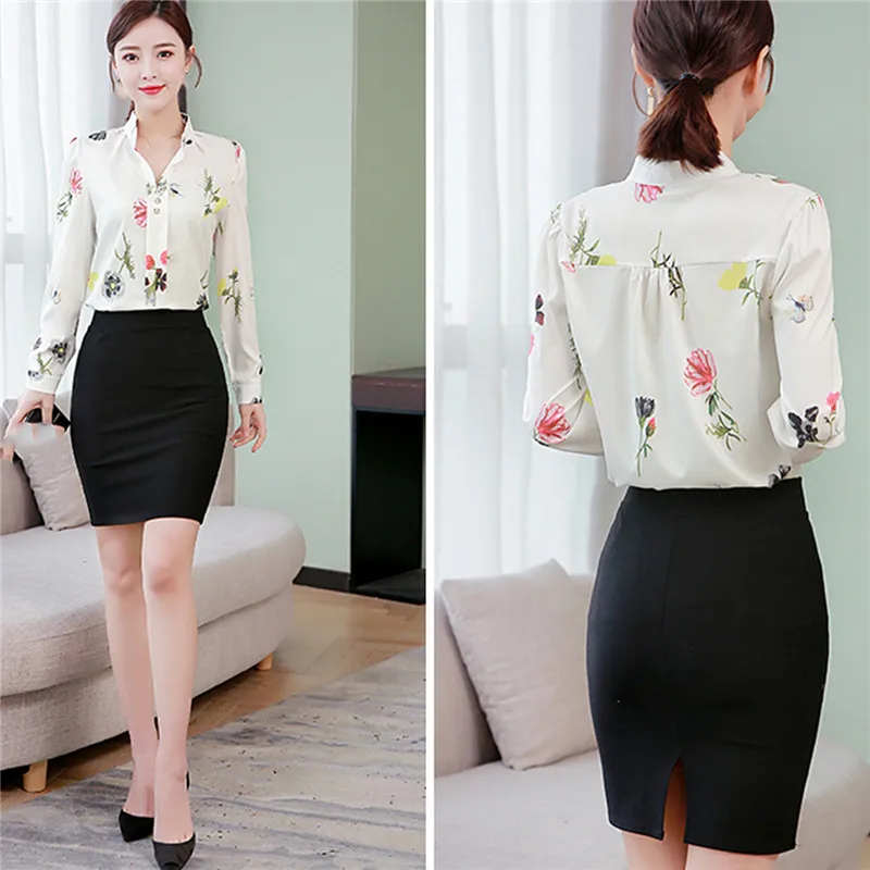 Korean Women Shirts Chiffon Women Blouses Elegant Office Lady Print Shirt Plus Size Blusas Mujer De Moda Woman Long Sleeve Shirt
Korean Women Shirts Chiffon Women Blouses Elegant Office Lady Print Shirt Plus Size Blusas Mujer De Moda Woman Long Sleeve Shirt