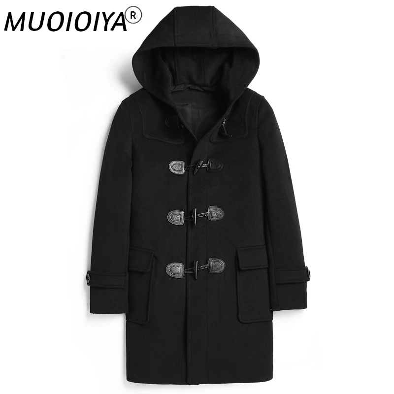 MUOIOYIA Double-faced 100% Wool Coat Men Jacket Hooded Autumn Winter Black Overcoat Mens Coats Sobretudo Masculino 001 KJ4301
MUOIOYIA Double-faced 100% Wool Coat Men Jacket Hooded Autumn Winter Black Overcoat Mens Coats Sobretudo Masculino 001 KJ4301