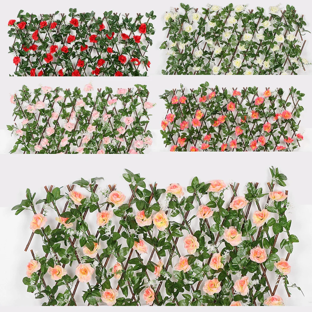 Retractable Artificial Garden Trellis Fence Privacy Buildings Decor Faux Ivy Fence Wood Vines Climb Frame Gardening Plant Decor
Retractable Artificial Garden Trellis Fence Privacy Buildings Decor Faux Ivy Fence Wood Vines Climb Frame Gardening Plant Decor
