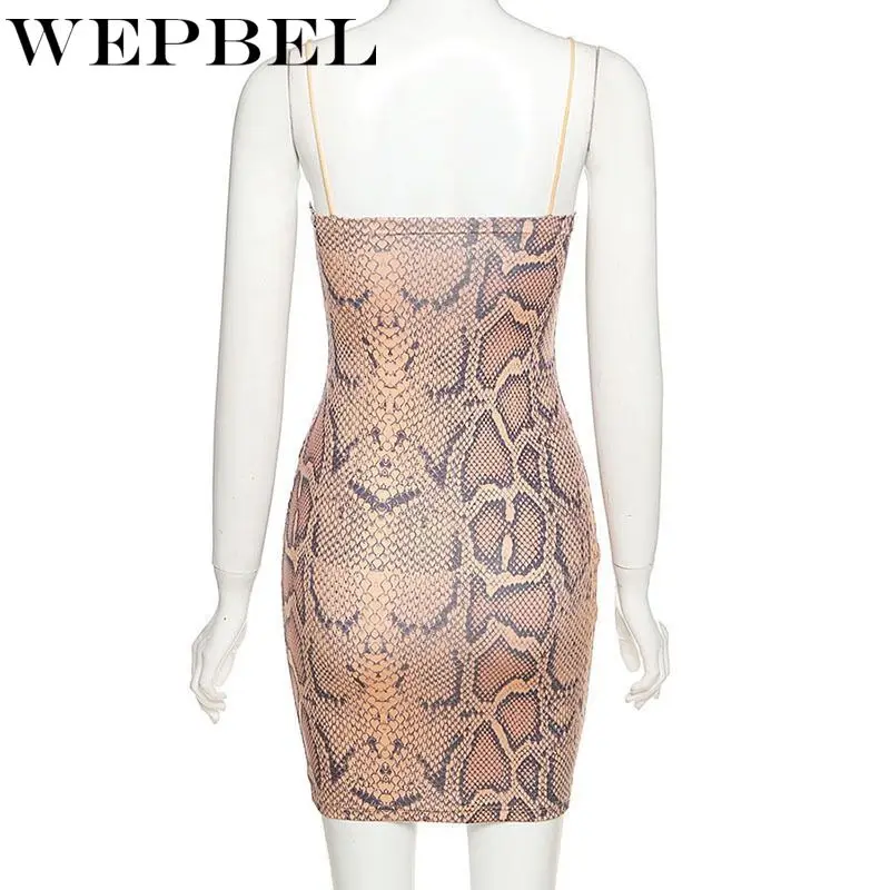 WEPBEL Women Sexy Hollow Out Snake Print Mini Dress Ladies Sleeveless Halter V Neck Corset Stretchy Slim Fit Strap Pencil Dress
WEPBEL Women Sexy Hollow Out Snake Print Mini Dress Ladies Sleeveless Halter V Neck Corset Stretchy Slim Fit Strap Pencil Dress