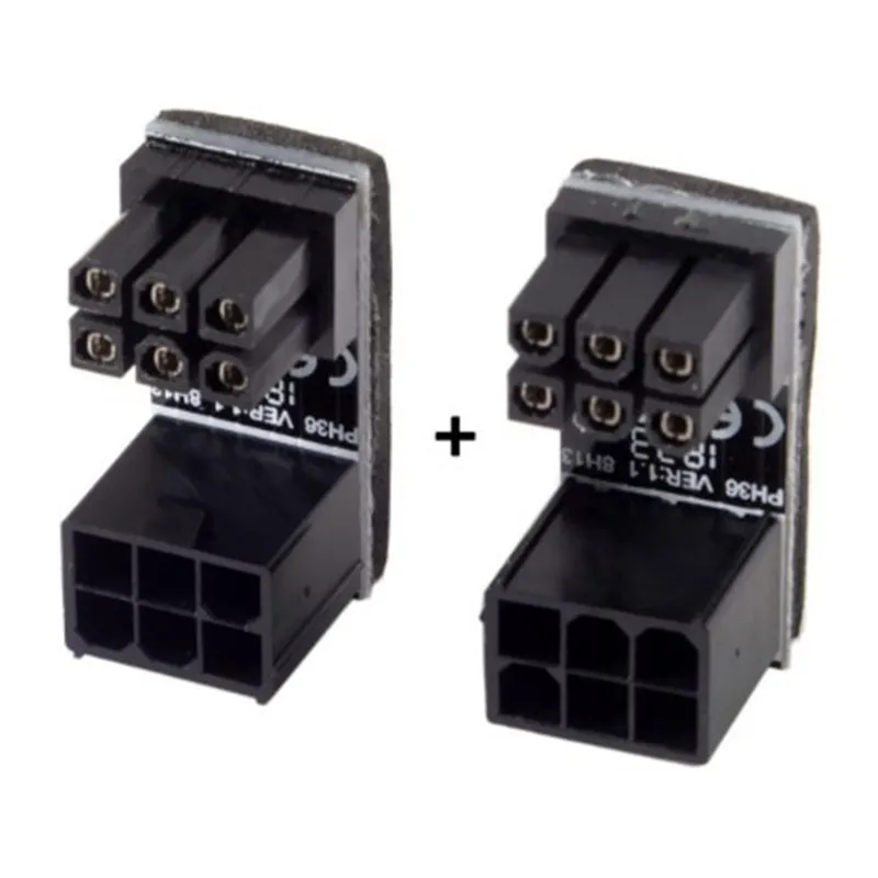 ATX 6Pin Female to 6pin Male 180 Degree AngledPower Adapter for Desktops Graphics Card
ATX 6Pin Female to 6pin Male 180 Degree AngledPower Adapter for Desktops Graphics Card