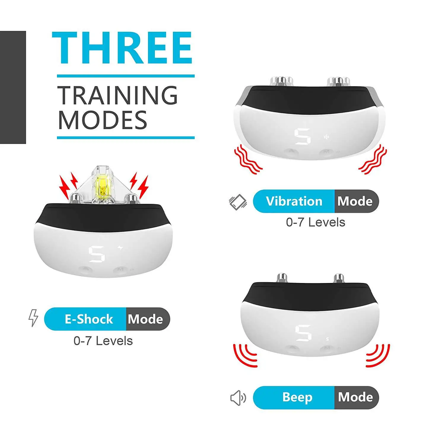 Touch Screens Dog Training Collar USB Charging Stop Barking LCD Display Pet Training Dog Collar Pets Shock Vibration Sound
Touch Screens Dog Training Collar USB Charging Stop Barking LCD Display Pet Training Dog Collar Pets Shock Vibration Sound