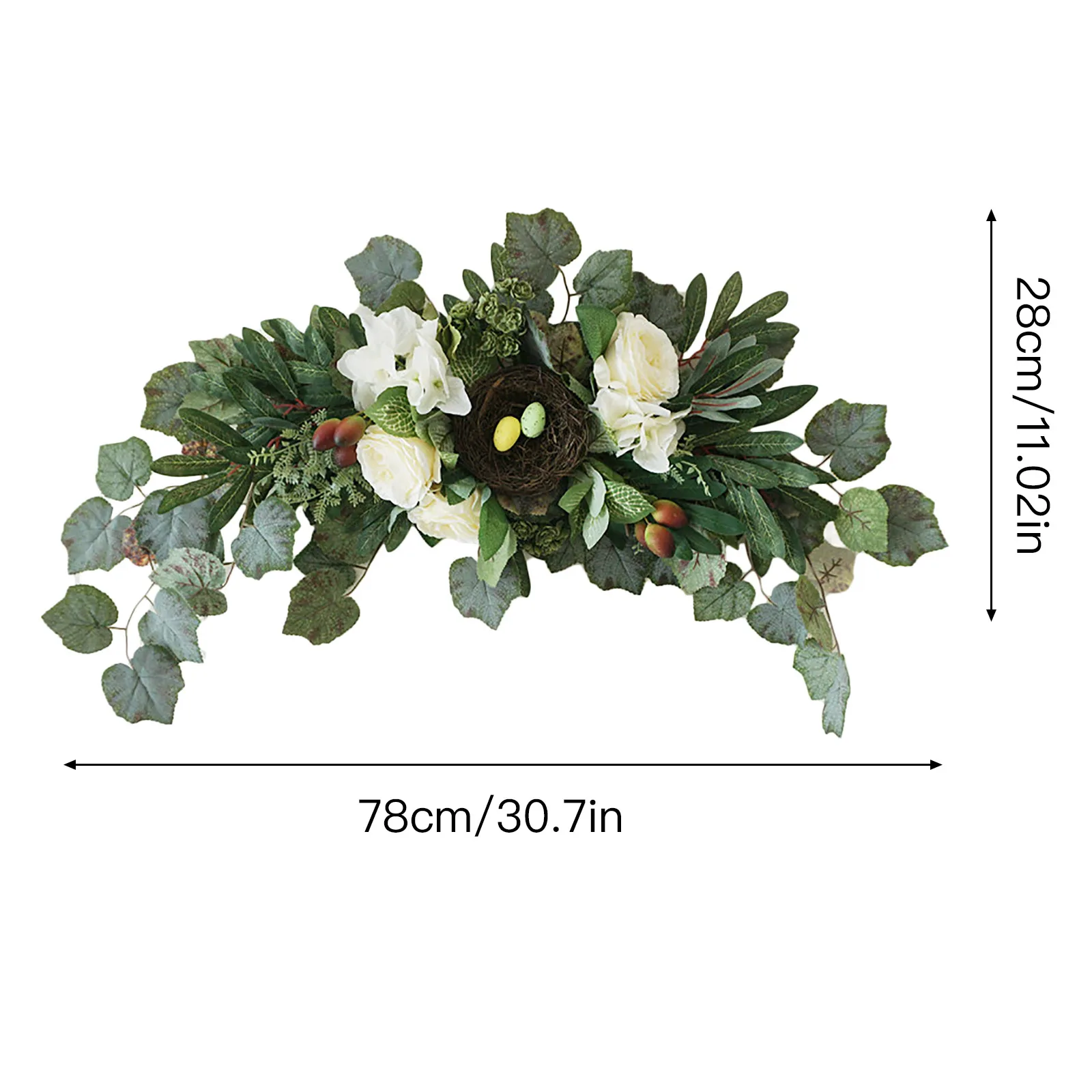 Wall Decoration Greenery Wreaths Olive Leaf Garland For Front Door Christmas Luxurious Warm Indoor - Round Simulation Flowers
Wall Decoration Greenery Wreaths Olive Leaf Garland For Front Door Christmas Luxurious Warm Indoor - Round Simulation Flowers