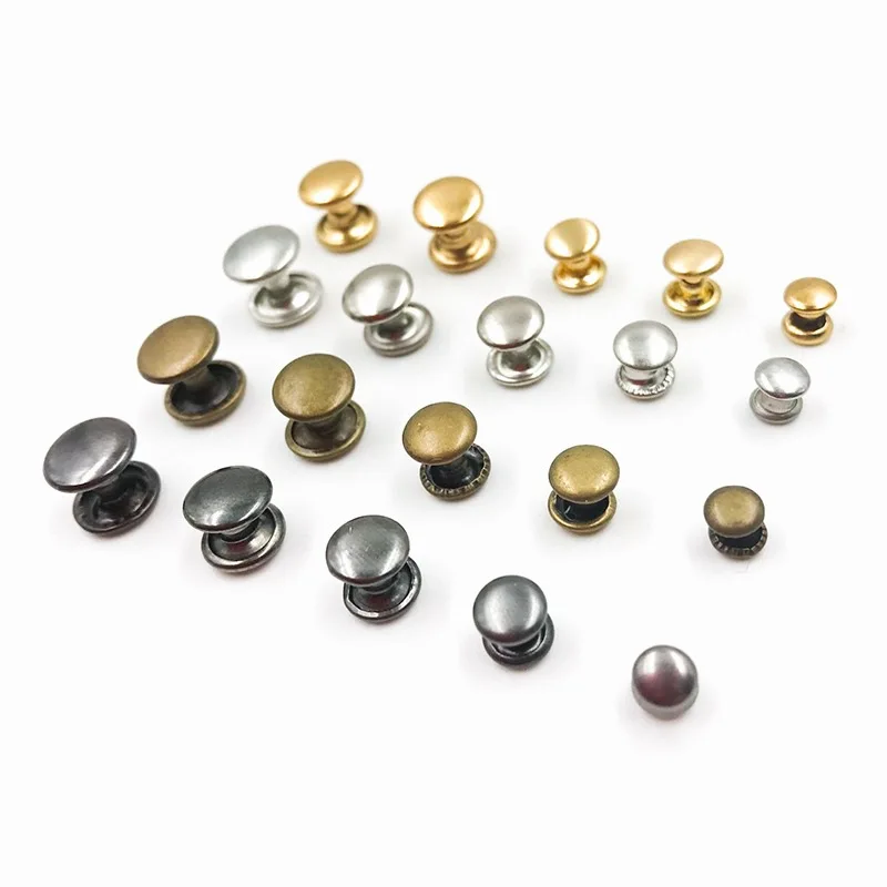 Wholesale 1000sets 3-8mm Metal Double Cap Rivets Studs Rapid Rivet for Leather Craft Bag Belt Clothing Garment Shoes Pet Decor
Wholesale 1000sets 3-8mm Metal Double Cap Rivets Studs Rapid Rivet for Leather Craft Bag Belt Clothing Garment Shoes Pet Decor