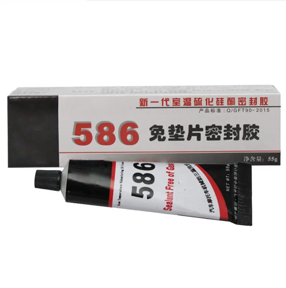 High Quality 586 Black Silicone Free-Gasket Waterproof To Oil Resist High Temperature Sealant Repairing Glue 55g Car Accessories
High Quality 586 Black Silicone Free-Gasket Waterproof To Oil Resist High Temperature Sealant Repairing Glue 55g Car Accessories