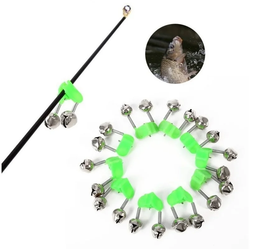 5pcs/lot Fishing Bite Alarms Fishing Rod Bell Rod Clamp Tip Clip Bells Ring Green ABS Fishing Accessory Outdoor Metal
5pcs/lot Fishing Bite Alarms Fishing Rod Bell Rod Clamp Tip Clip Bells Ring Green ABS Fishing Accessory Outdoor Metal