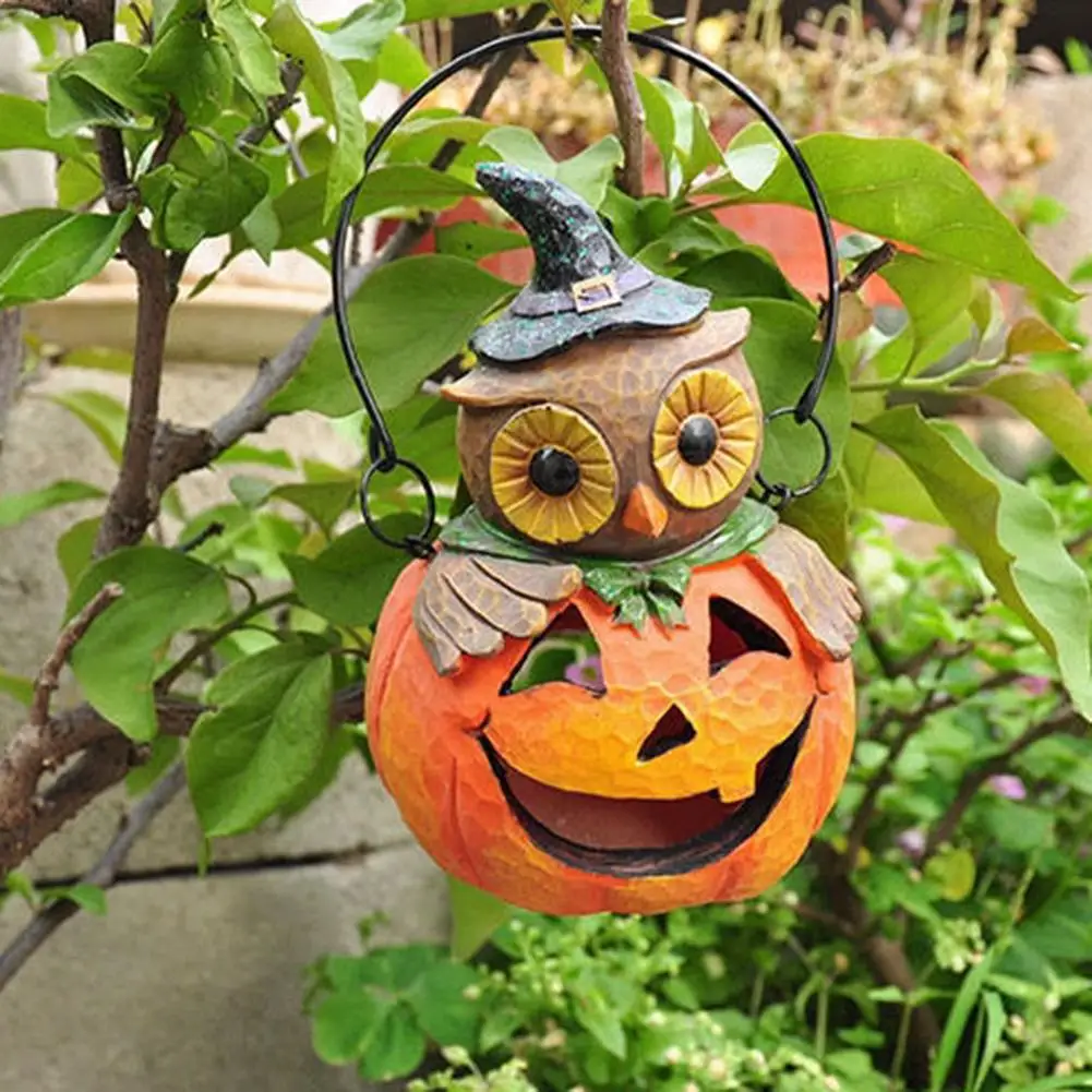 Owl Pumpkin Statue Halloween Decor Pumpkin Head Owl Crafts Halloween Resin Statue Home Garden Decoration Holiday Hanging
Owl Pumpkin Statue Halloween Decor Pumpkin Head Owl Crafts Halloween Resin Statue Home Garden Decoration Holiday Hanging