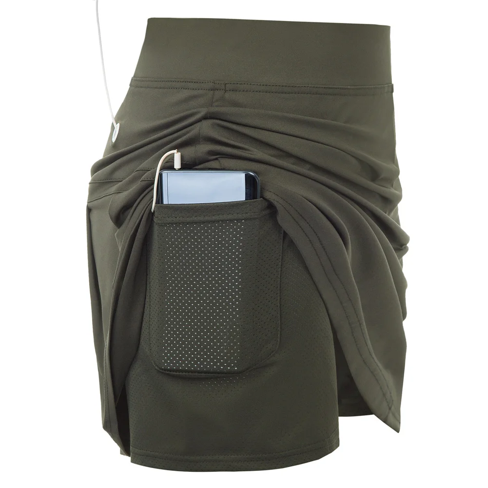 Women's Athletic Sports Skort With Open Patch Pocket Mesh Shorts Elastic Midi Waist Stretchy Knicker
Women's Athletic Sports Skort With Open Patch Pocket Mesh Shorts Elastic Midi Waist Stretchy Knicker