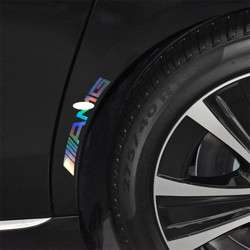 6 PCS high temperature brake stickers car reflective personality caliper for mercedes Benz AMG ALL MODEL | Автомобили и мотоциклы