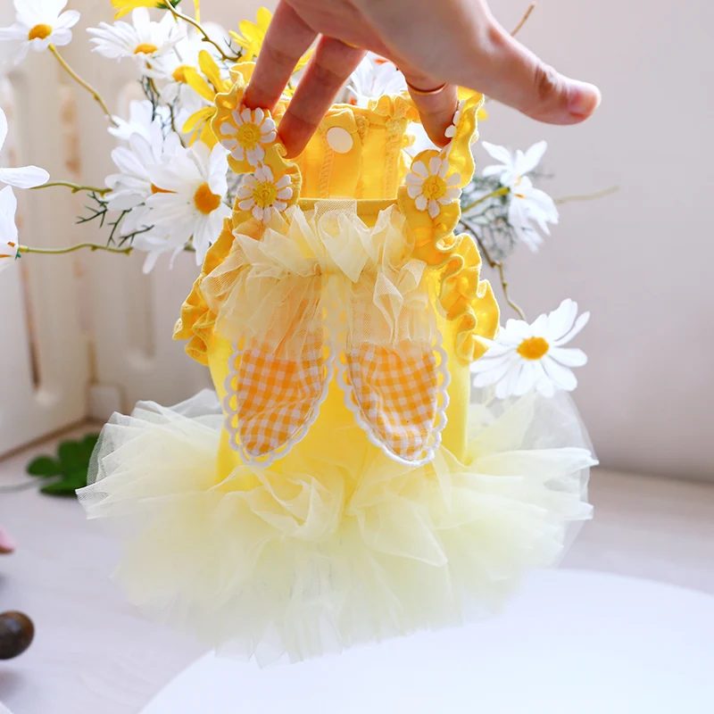 Платье принцессы для собак, плюшевый бишон, Хироми, кошка, Летняя Одежда для питомцев, газовая юбка на подтяжках для собак
Платье принцессы для собак, плюшевый бишон, Хироми, кошка, Летняя Одежда для питомцев, газовая юбка на подтяжках для собак