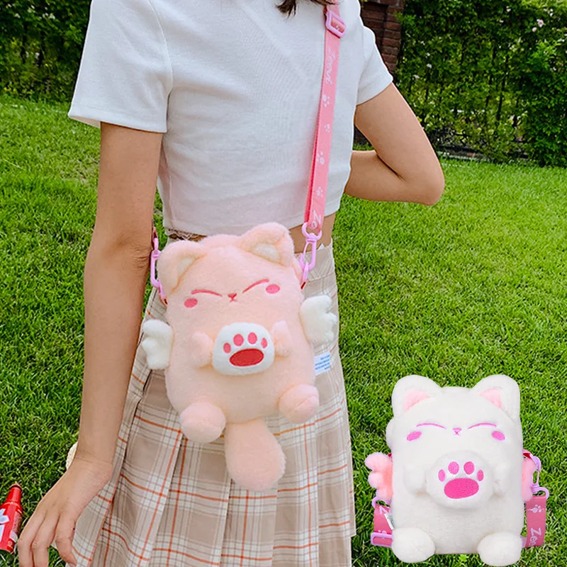 Lucky cat Plush shoulder bag women cartoon animal messenger bag girl mobile phone bag
Lucky cat Plush shoulder bag women cartoon animal messenger bag girl mobile phone bag